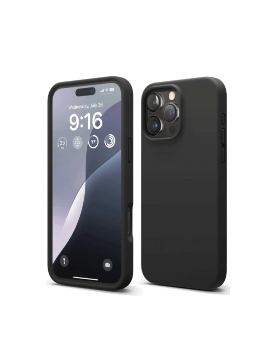 Newface iPhone 16 Pro Max Kılıf First Silikon - Siyah