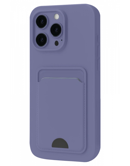 Newface iPhone 16 Pro Max Kılıf Kelvin Kartvizitli Silikon - Lila