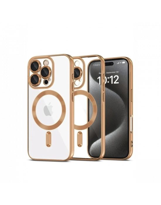 Newface iPhone 16 Pro Max Kılıf Kross Magneticsafe Kapak - Çöl Titanyum