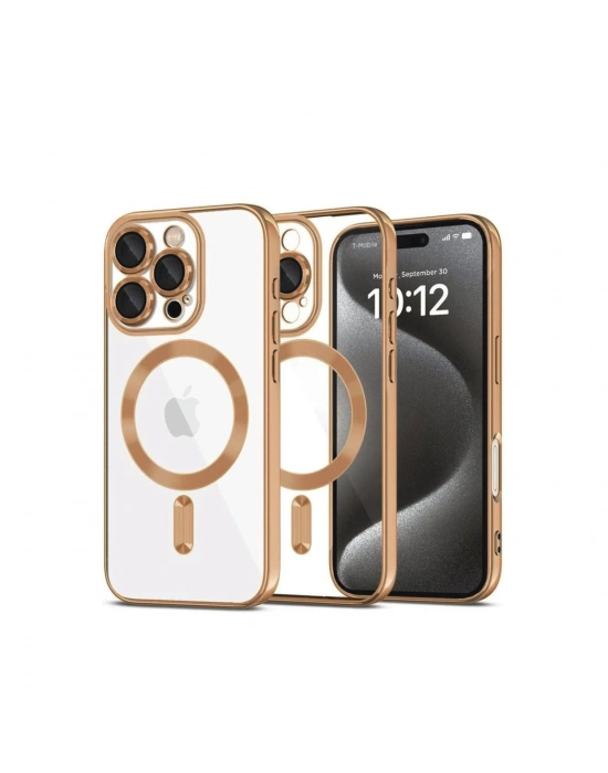 Newface iPhone 16 Pro Max Kılıf Kross Magneticsafe Kapak - Çöl Titanyum