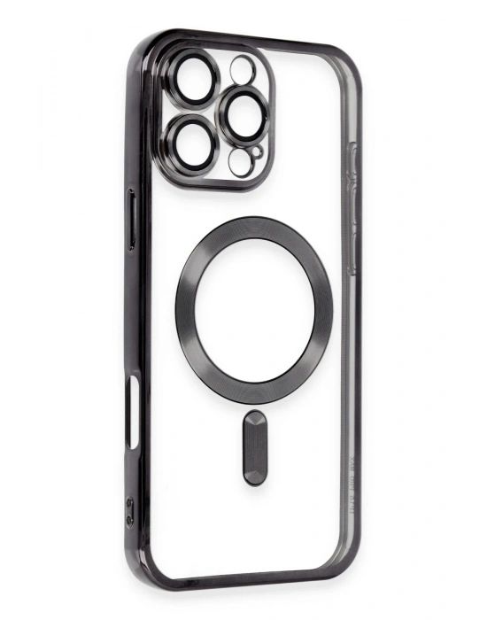 Newface iPhone 16 Pro Max Kılıf Kross Magneticsafe Kapak - Siyah