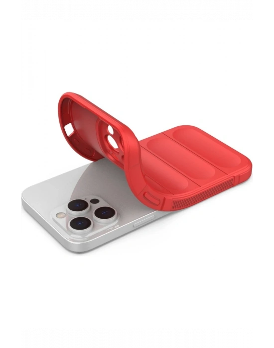 Newface iPhone 16 Pro Max Kılıf Optimum Silikon - Kırmızı