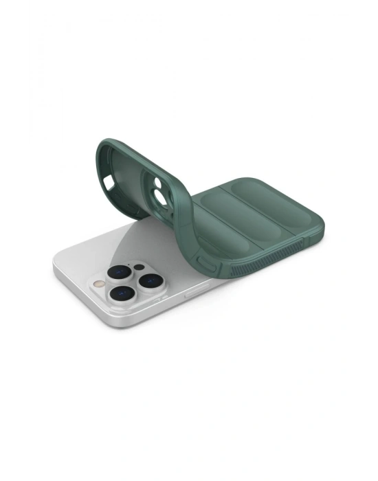 Newface iPhone 16 Pro Max Kılıf Optimum Silikon - Koyu Yeşil