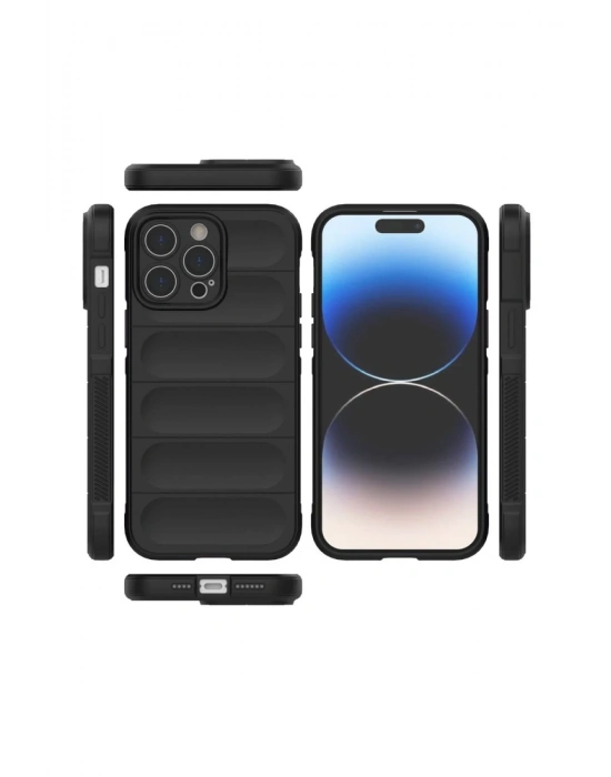 Newface iPhone 16 Pro Max Kılıf Optimum Silikon - Siyah