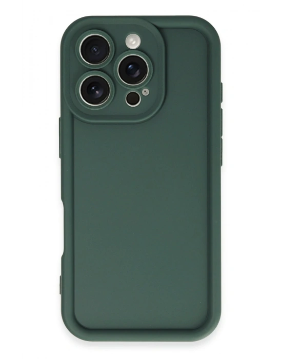 Newface iPhone 16 Pro Max Kılıf Viera Silikon - Koyu Yeşil