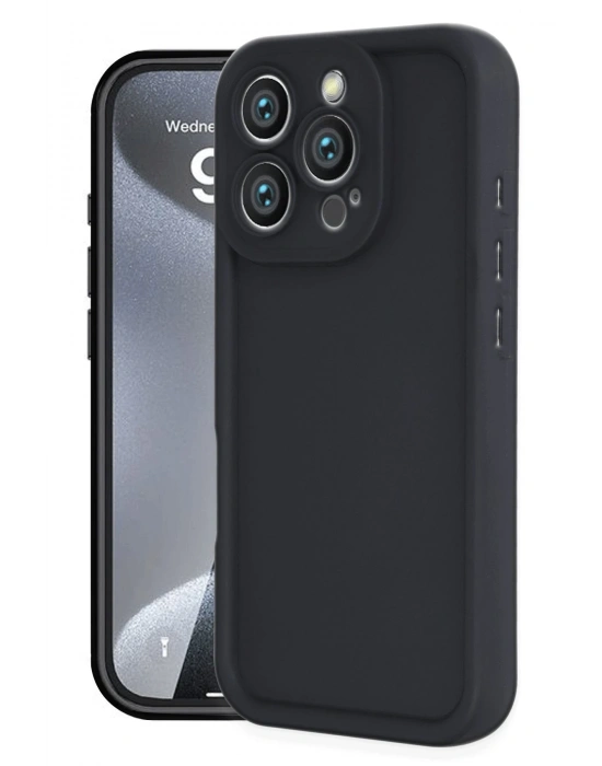 Newface iPhone 16 Pro Max Kılıf Viera Silikon - Siyah