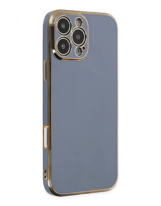 Newface iPhone 16 Pro Max Kılıf Volet Silikon - Mavi