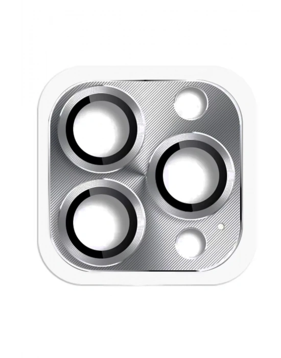 Newface iPhone 16 Pro Max Pers Alüminyum Kamera Lens - Gri