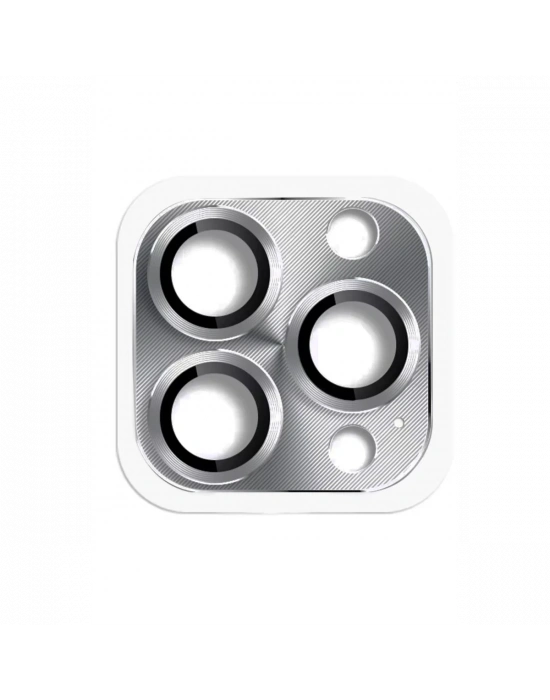 Newface iPhone 16 Pro Max Pers Alüminyum Kamera Lens - Gri