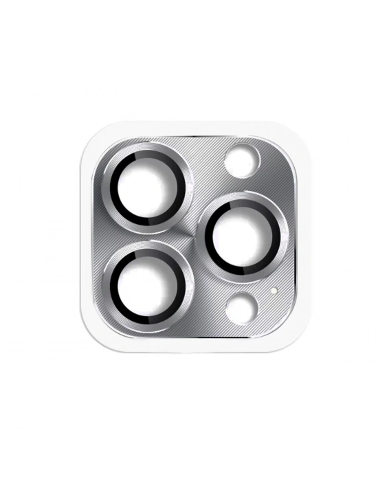 Newface iPhone 16 Pro Max Pers Alüminyum Kamera Lens - Gri