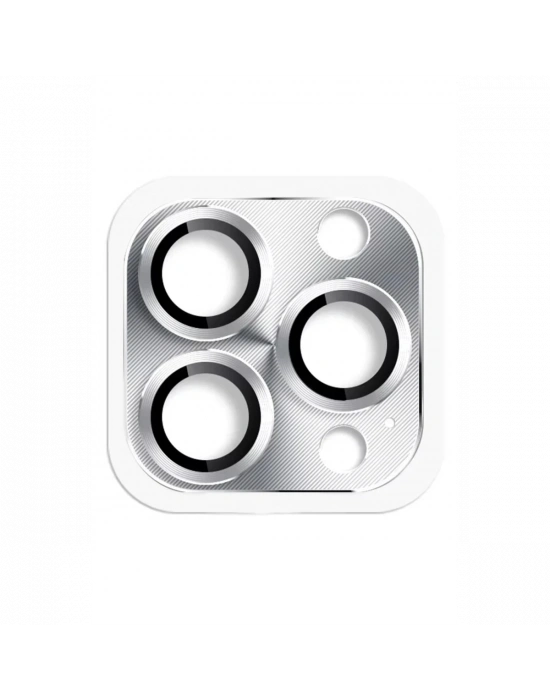 Newface iPhone 16 Pro Max Pers Alüminyum Kamera Lens - Gümüş