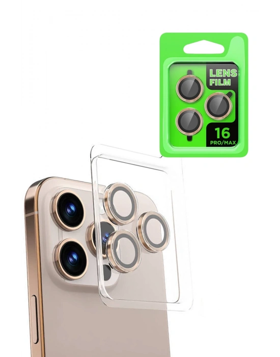 Newface iPhone 16 Pro Max Raze Metal Kamera Lens - Natural Grey