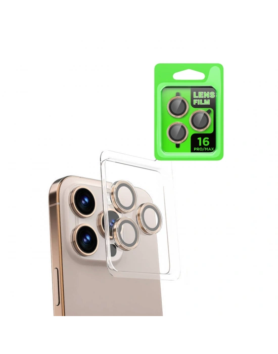 Newface iPhone 16 Pro Max Raze Metal Kamera Lens - Natural Grey