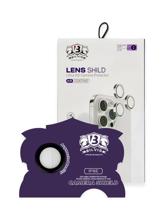 Newface iPhone 16E Bilvis Titan Kamera Lens - Siyah