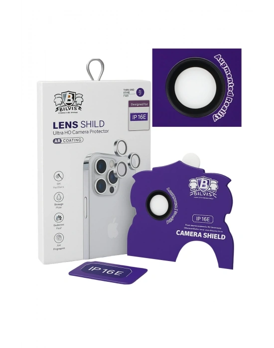 Newface iPhone 16E Bilvis Titan Kamera Lens - Siyah