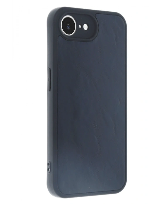 Newface iPhone 16E Kılıf Aras Deri Kapak - Lacivert