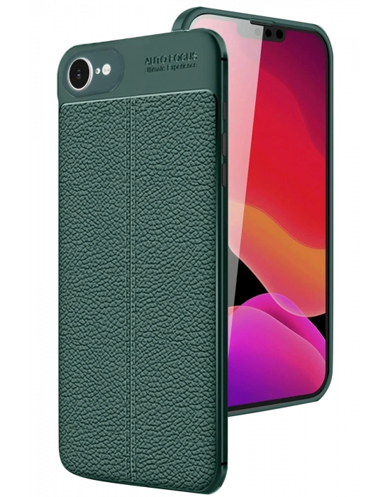 Newface iPhone 16E Kılıf Auto Focus Kapak - Koyu Yeşil