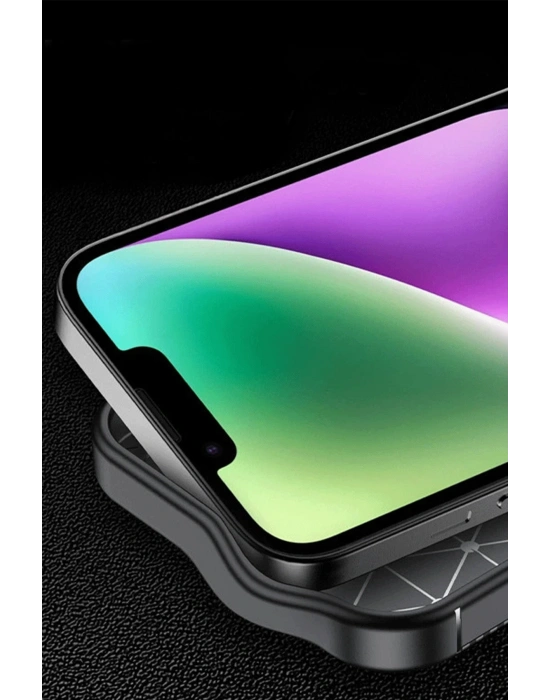 Newface iPhone 16E Kılıf Auto Focus Karbon Kapak - Kahverengi