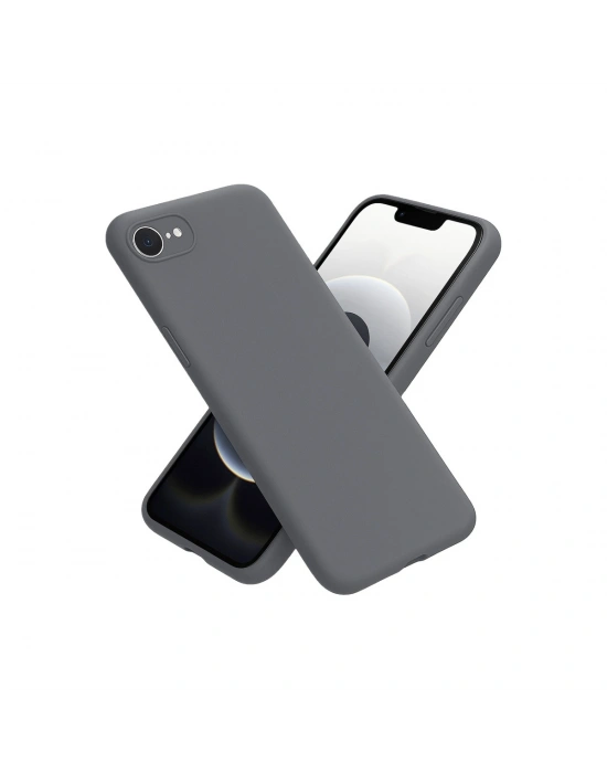 Newface iPhone 16E Kılıf First Silikon - Gri