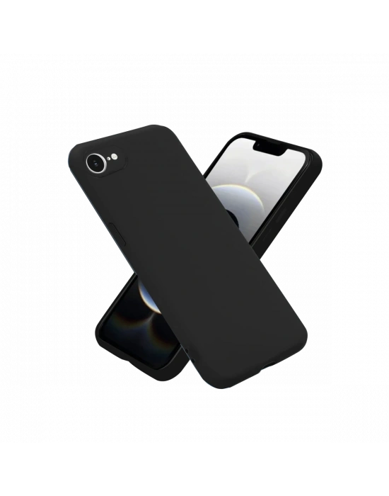 Newface iPhone 16E Kılıf First Silikon - Siyah
