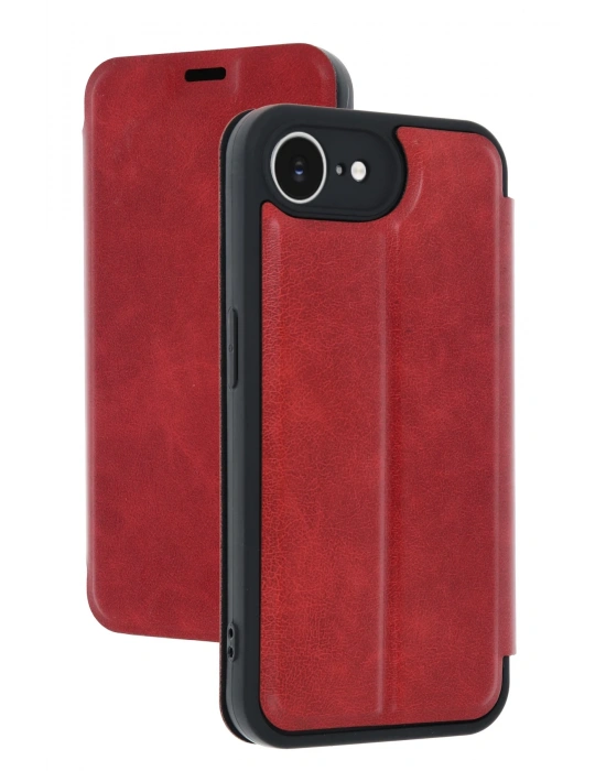 Newface iPhone 16E Kılıf Flip Cover - Kırmızı