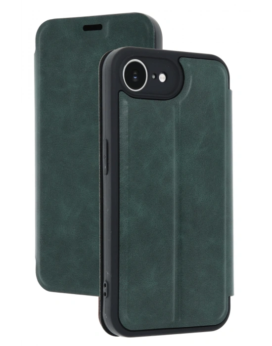 Newface iPhone 16E Kılıf Flip Cover - Koyu Yeşil