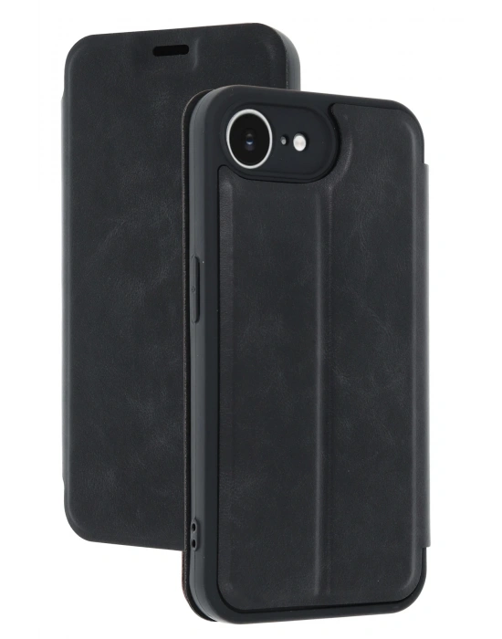 Newface iPhone 16E Kılıf Flip Cover - Siyah