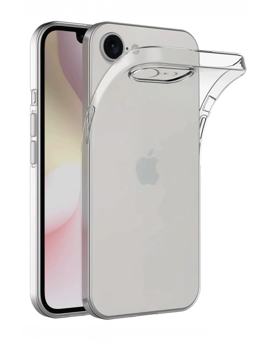 Newface iPhone 16E Kılıf Lüx Şeffaf Silikon