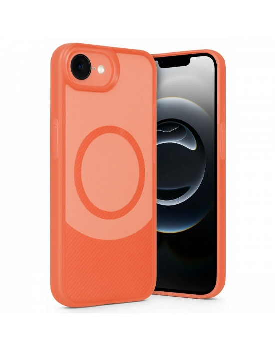 Newface iPhone 16E Kılıf Maya Karbon Kapak - Kırmızı