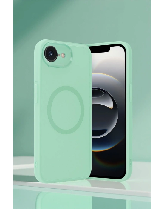 Newface iPhone 16E Kılıf Maya Karbon Kapak - Koyu Yeşil