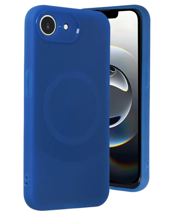 Newface iPhone 16E Kılıf Maya Karbon Kapak - Lacivert