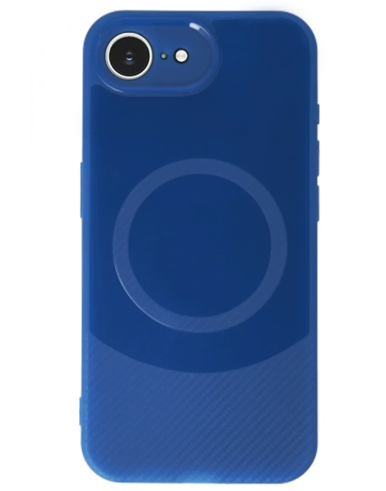 Newface iPhone 16E Kılıf Maya Karbon Kapak - Lacivert