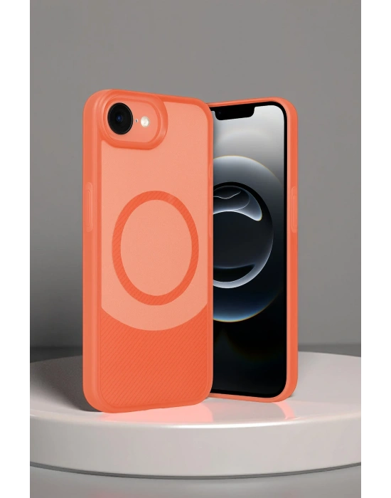 Newface iPhone 16E Kılıf Maya Karbon Kapak - Mürdüm