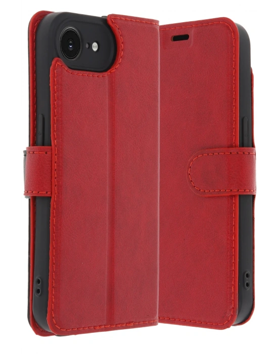 Newface iPhone 16E Kılıf Trend S Plus Kapaklı Kılıf - Kırmızı