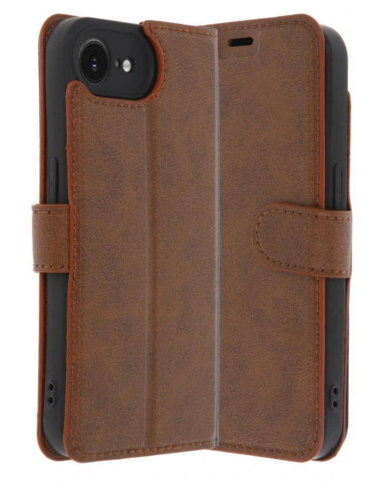 Newface iPhone 16E Kılıf Trend S Plus Kapaklı Kılıf - Taba