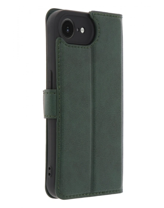 Newface iPhone 16E Kılıf Trend S Plus Kapaklı Kılıf - Yeşil