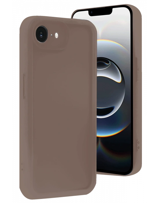 Newface iPhone 16E Kılıf Viera Silikon - Kahverengi