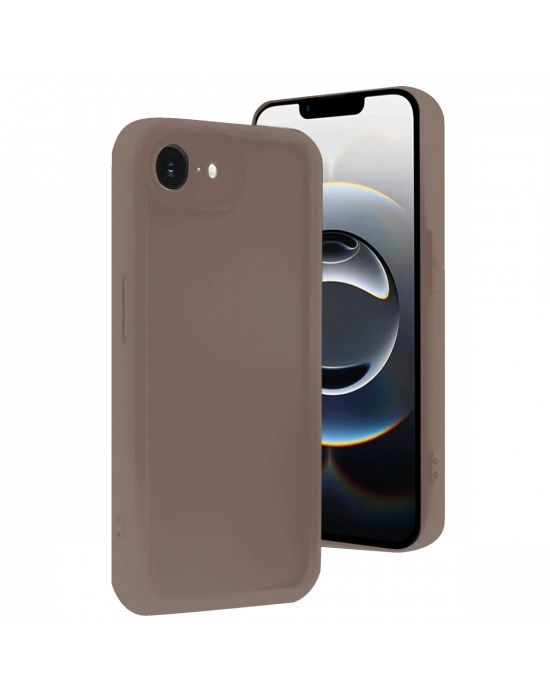 Newface iPhone 16E Kılıf Viera Silikon - Kahverengi