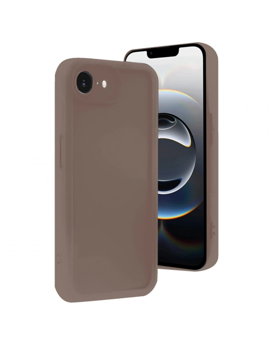 Newface iPhone 16E Kılıf Viera Silikon - Kahverengi