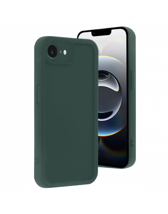 Newface iPhone 16E Kılıf Viera Silikon - Koyu Yeşil