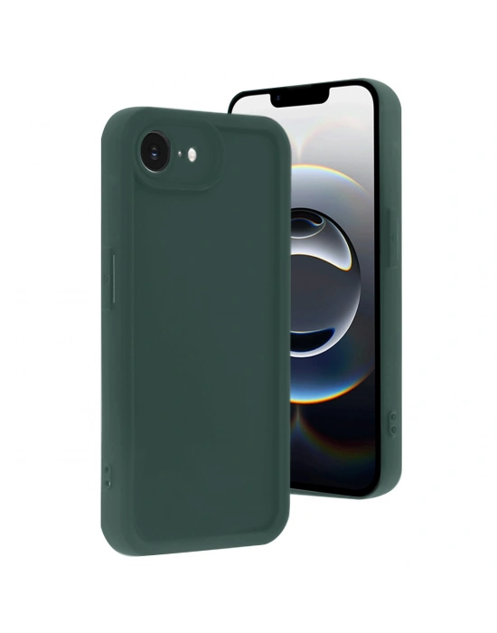 Newface iPhone 16E Kılıf Viera Silikon - Koyu Yeşil