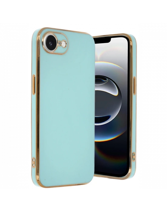 Newface iPhone 16E Kılıf Volet Silikon - Açık Yeşil