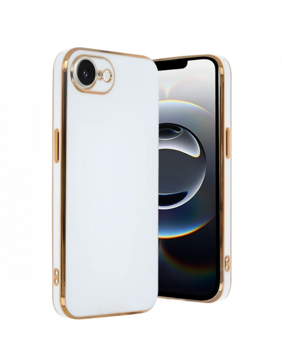 Newface iPhone 16E Kılıf Volet Silikon - Beyaz