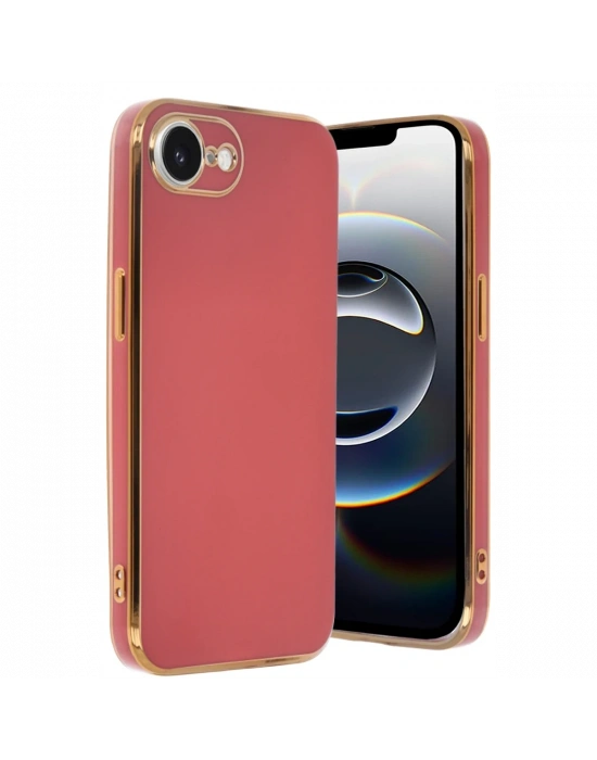 Newface iPhone 16E Kılıf Volet Silikon - Kırmızı