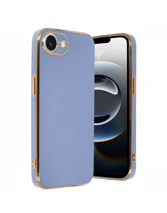 Newface iPhone 16E Kılıf Volet Silikon - Mavi