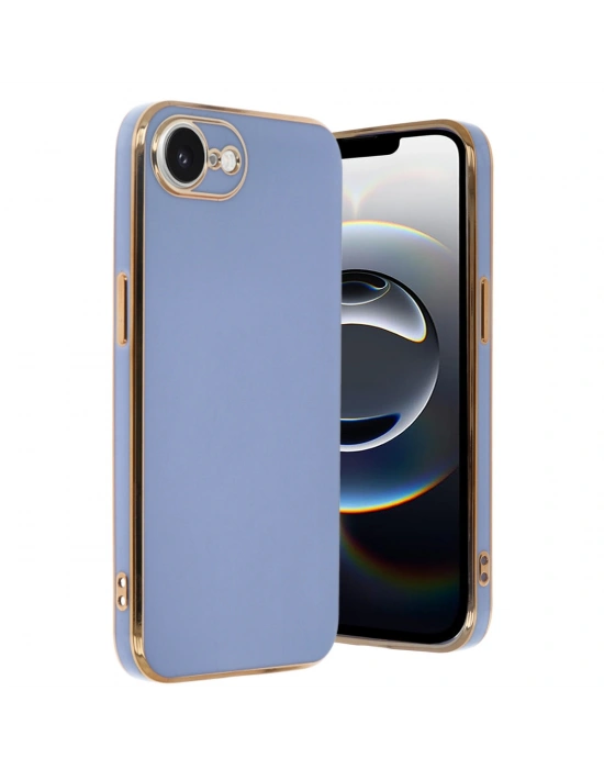 Newface iPhone 16E Kılıf Volet Silikon - Mavi