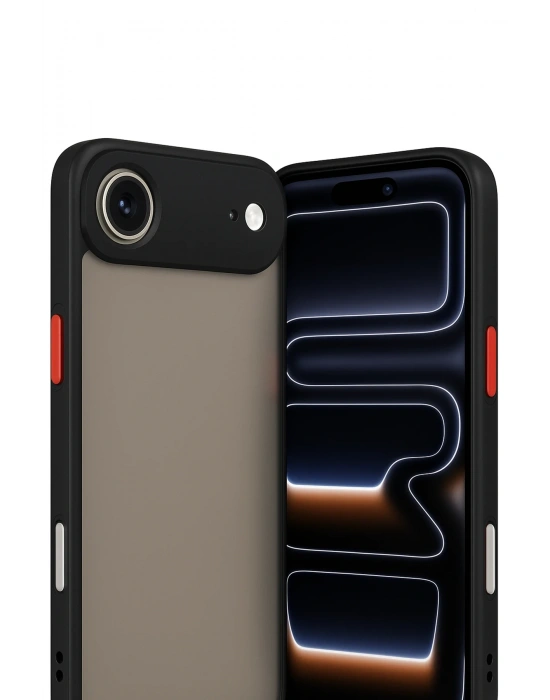 Newface iPhone 17 Air Kılıf Montreal Silikon Kapak - Siyah