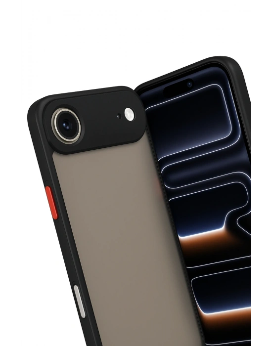 Newface iPhone 17 Air Kılıf Montreal Silikon Kapak - Siyah