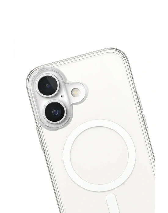 Newface iPhone 17 Kılıf Magneticsafe Şeffaf Silikon - Şeffaf