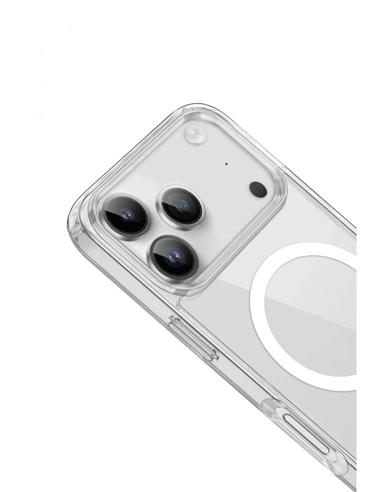 Newface iPhone 17 Pro Max Kılıf Pc Real Magsafe Kapak - Şeffaf